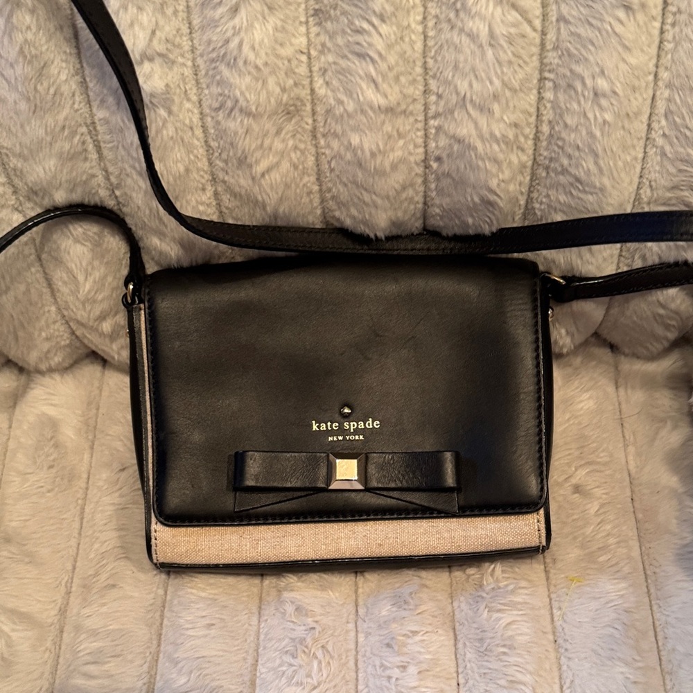 Kate Spade Black and Tan Crossbody Bag